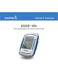Garmin Edge 500 manual. Camera Instructions.